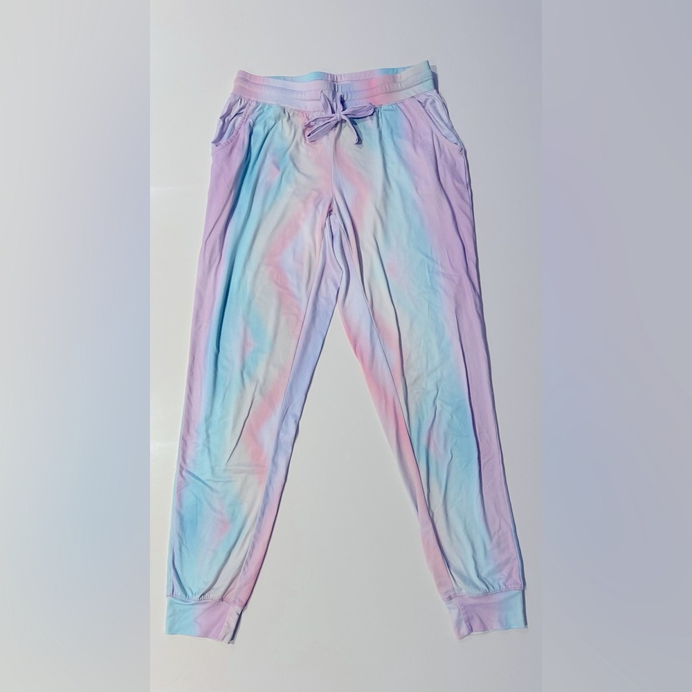 PASTEL TIE DYE MICROFIBRE SWEATPANTS